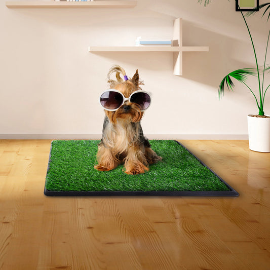 Pet Toilet Dog Potty Artificial Turf Realistic Grass Leak Proof Design