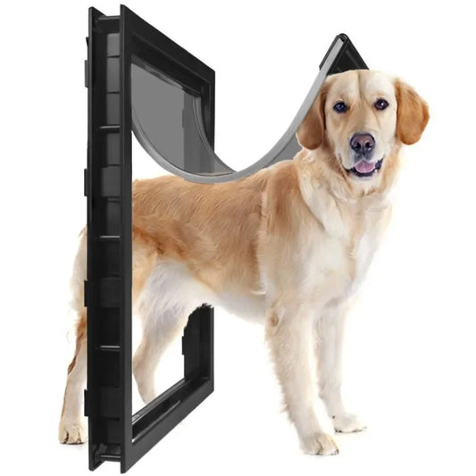 Large Pet Door PVC Magnet Automatic Closing for Medium Sized Dogs