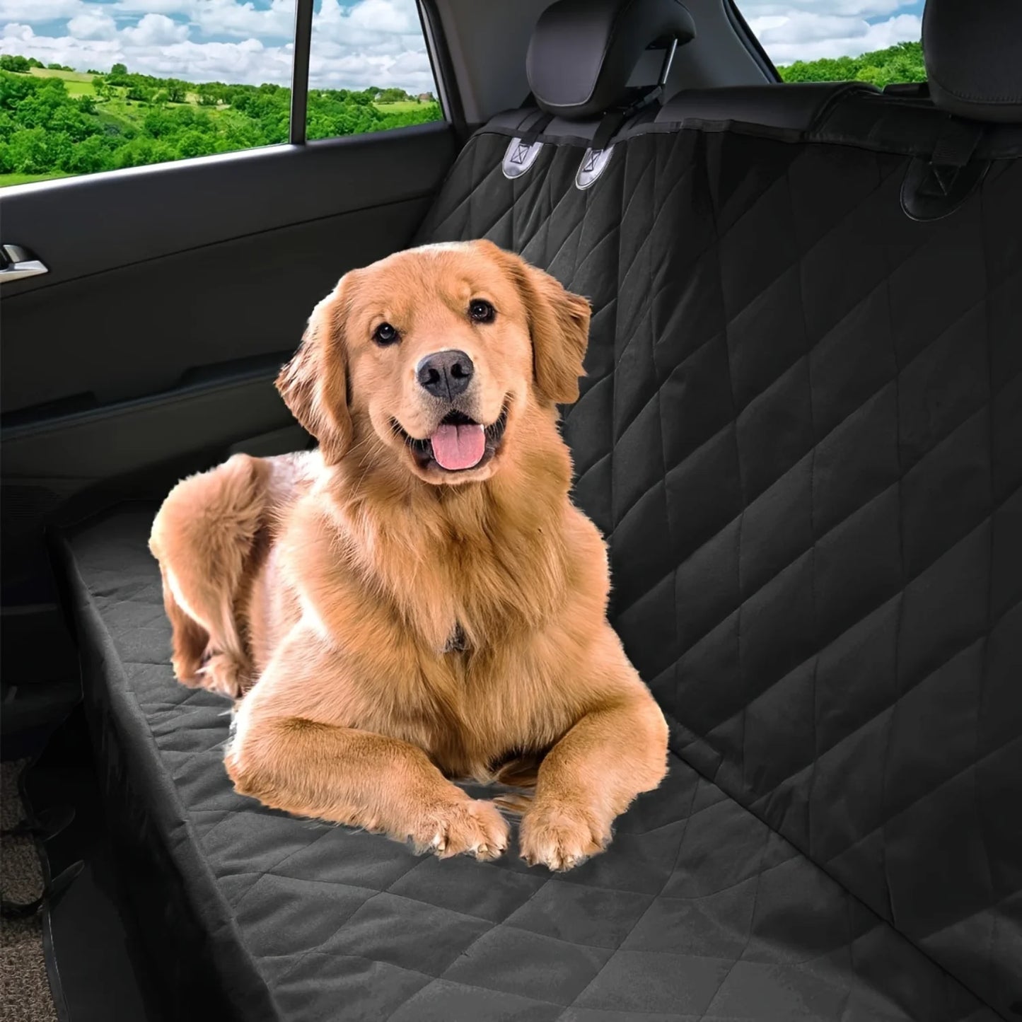 Universal Fit Waterproof Fabric Pet Seat Cover Non-Slip