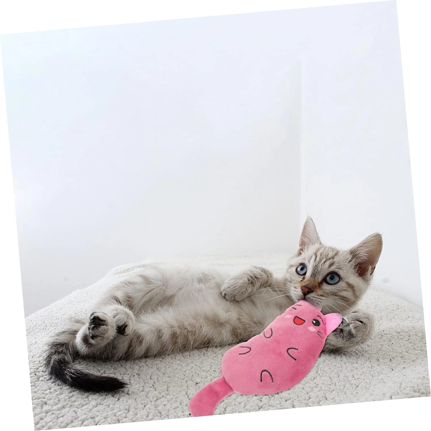 Soft and Interactive Teething Chew Toy for Cats