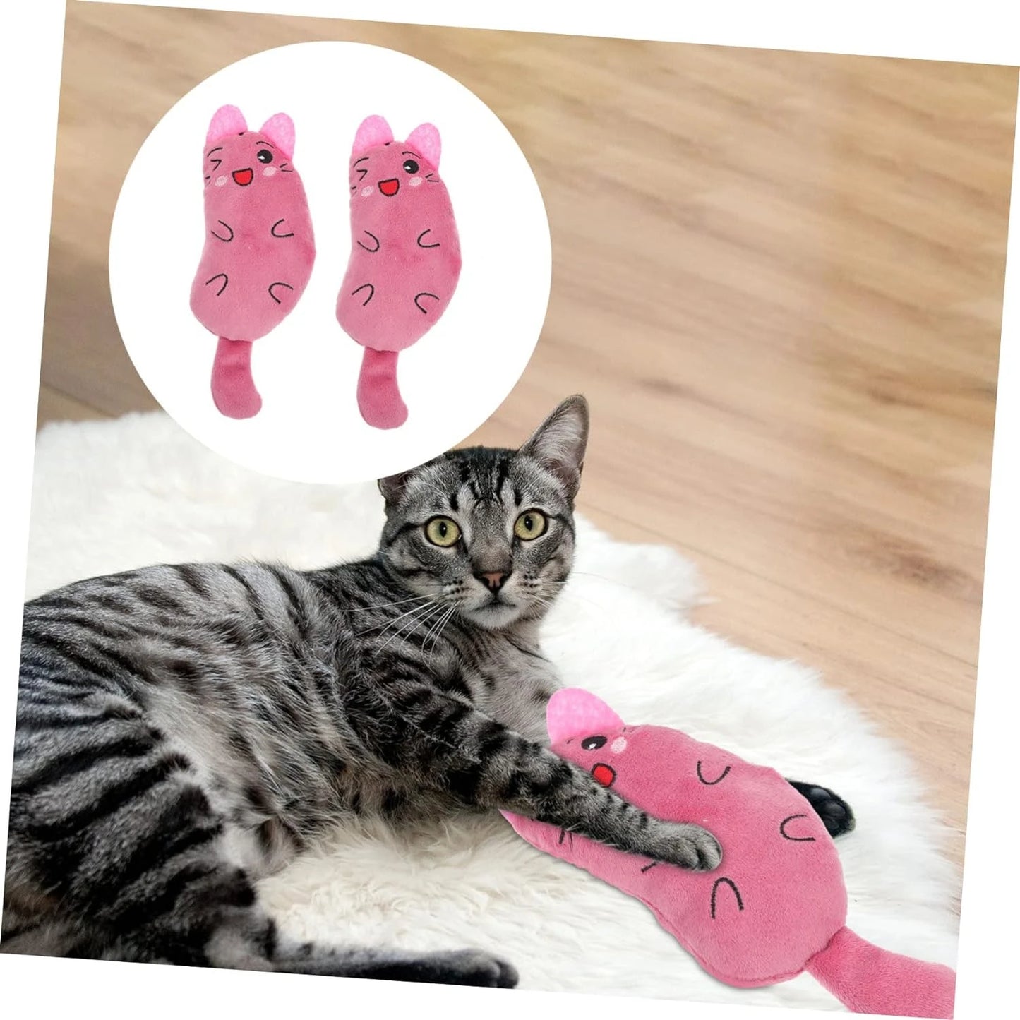 Soft and Interactive Teething Chew Toy for Cats