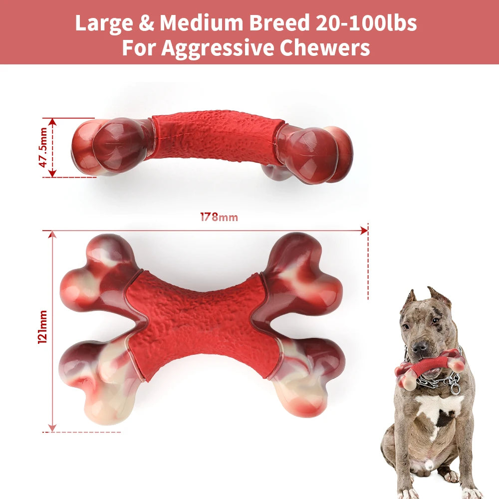 Dog Durable Double Rubber Bone