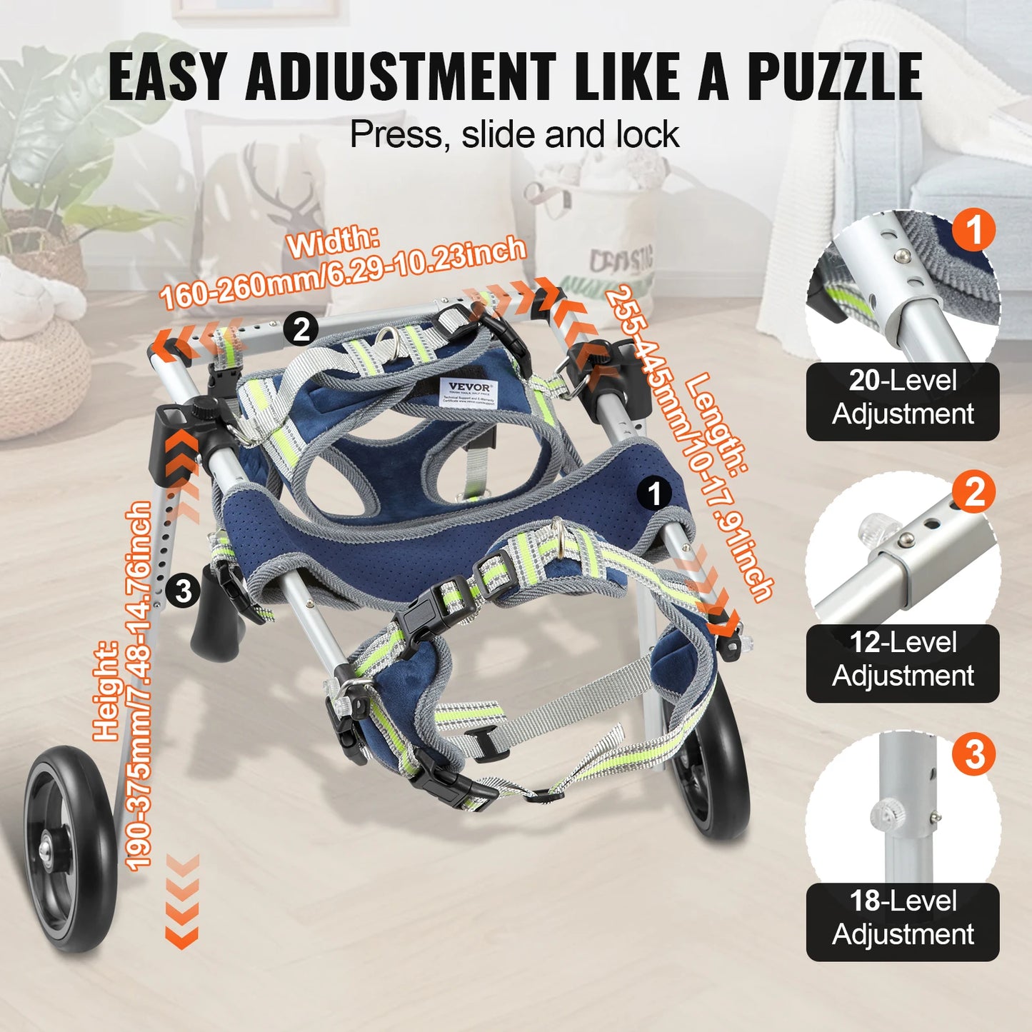 Dog Wheelchair for Back Legs