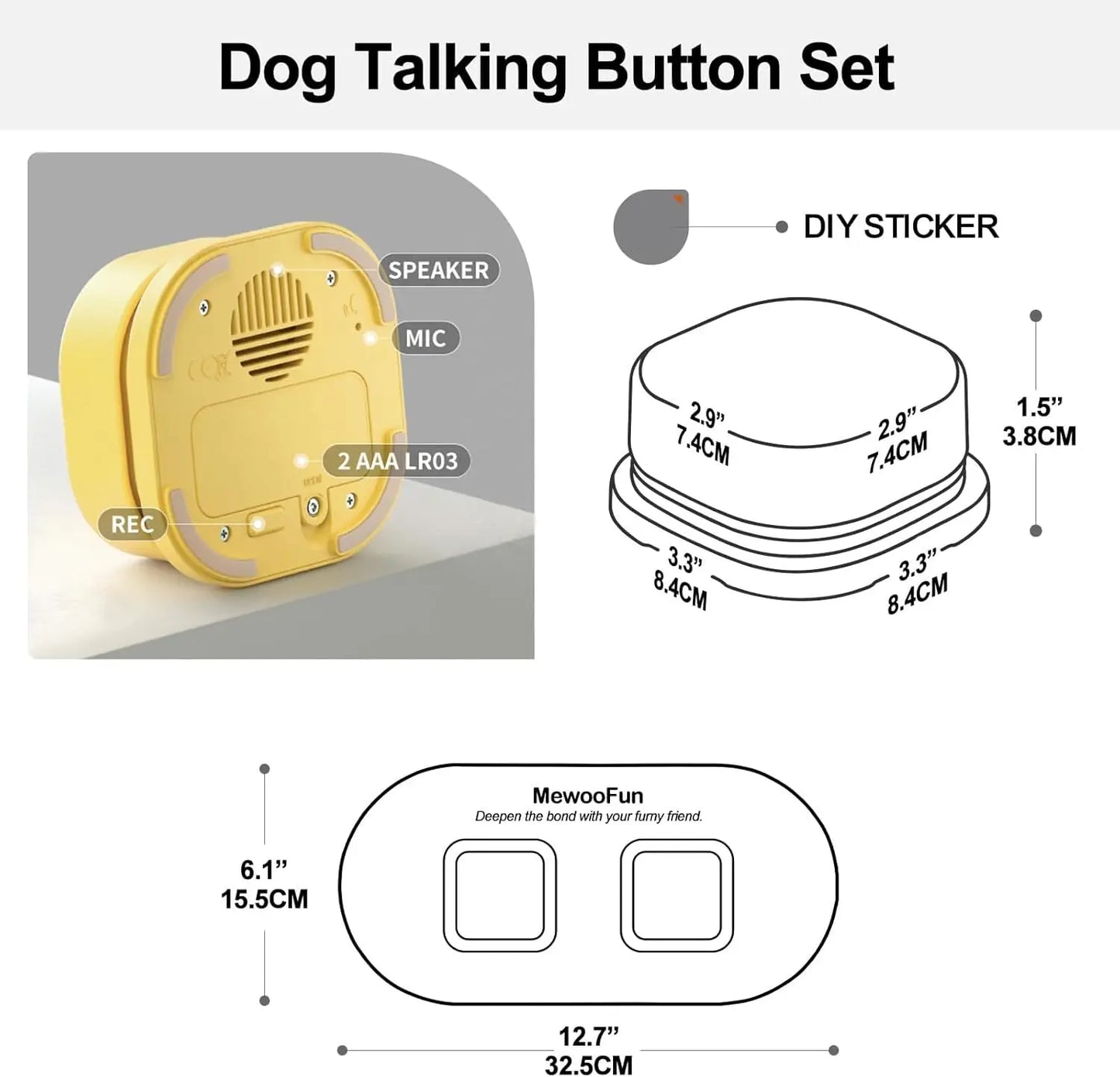 Dog Buttons for Communication Talking Dog Training