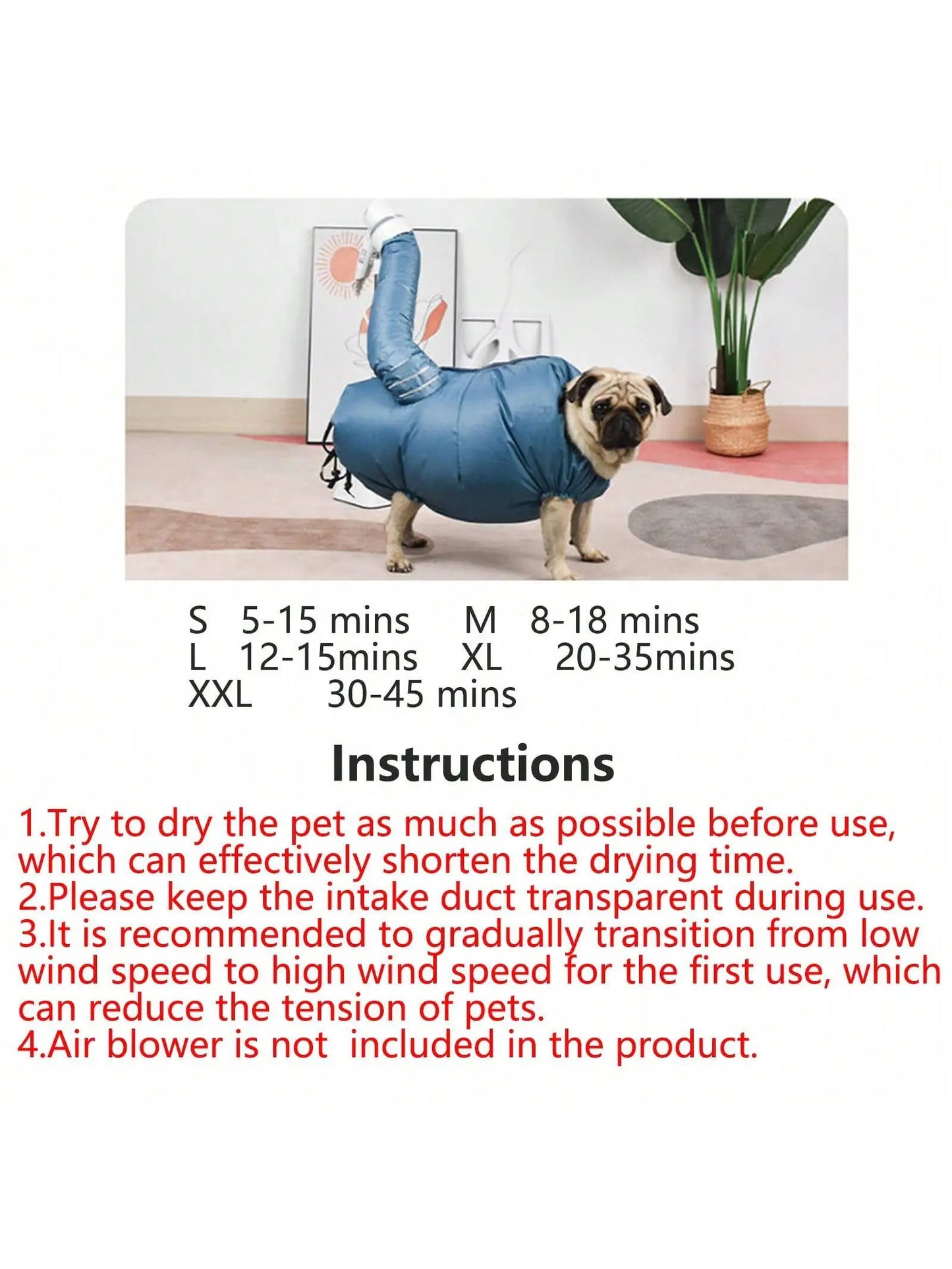 Small Pet Bathing & Drying Bag