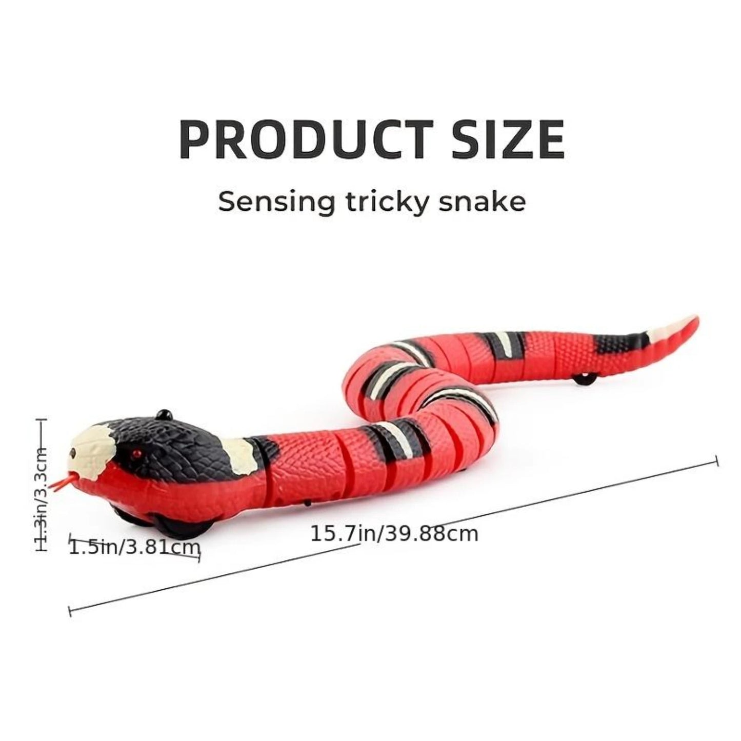 Rechargeable USB Interactive Snake Toy for Cats