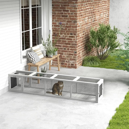 Outdoor Cat Tunnel with Extendable Design