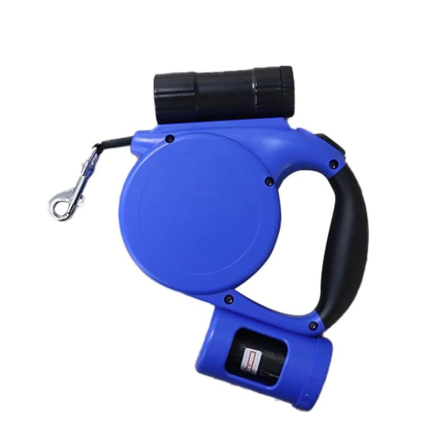 Retractable Dog Leash with LED Flashlight, Poop Bags