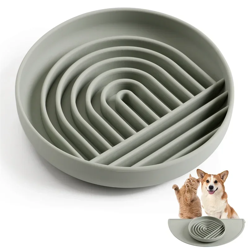 Pet Slow Food Bowl Anti-Knockover Anti-Slip