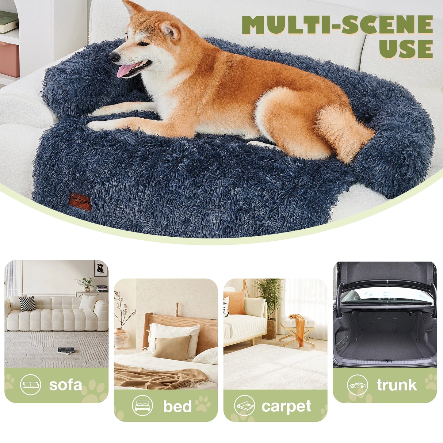 Dog Couch Bed Mat Fluffy Plush