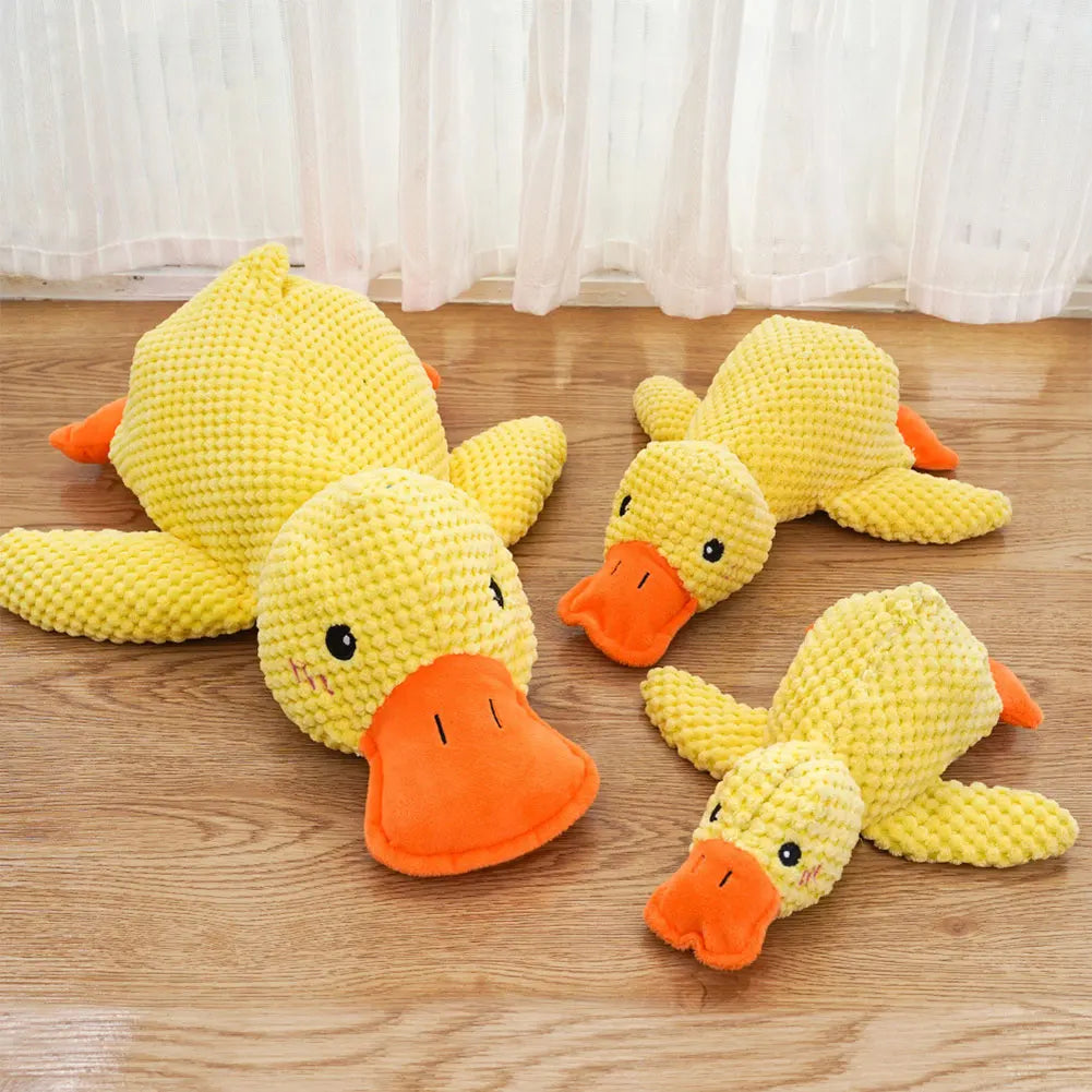 Duck Pet Dog Plush Toy Quacking Sound