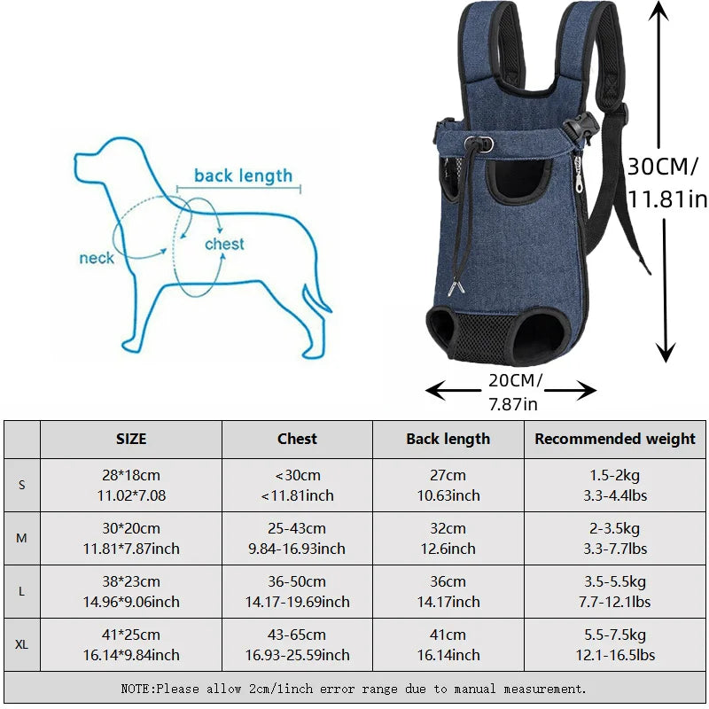 Portable and Breathable Pet Backpack for Travel,  Multifunctional