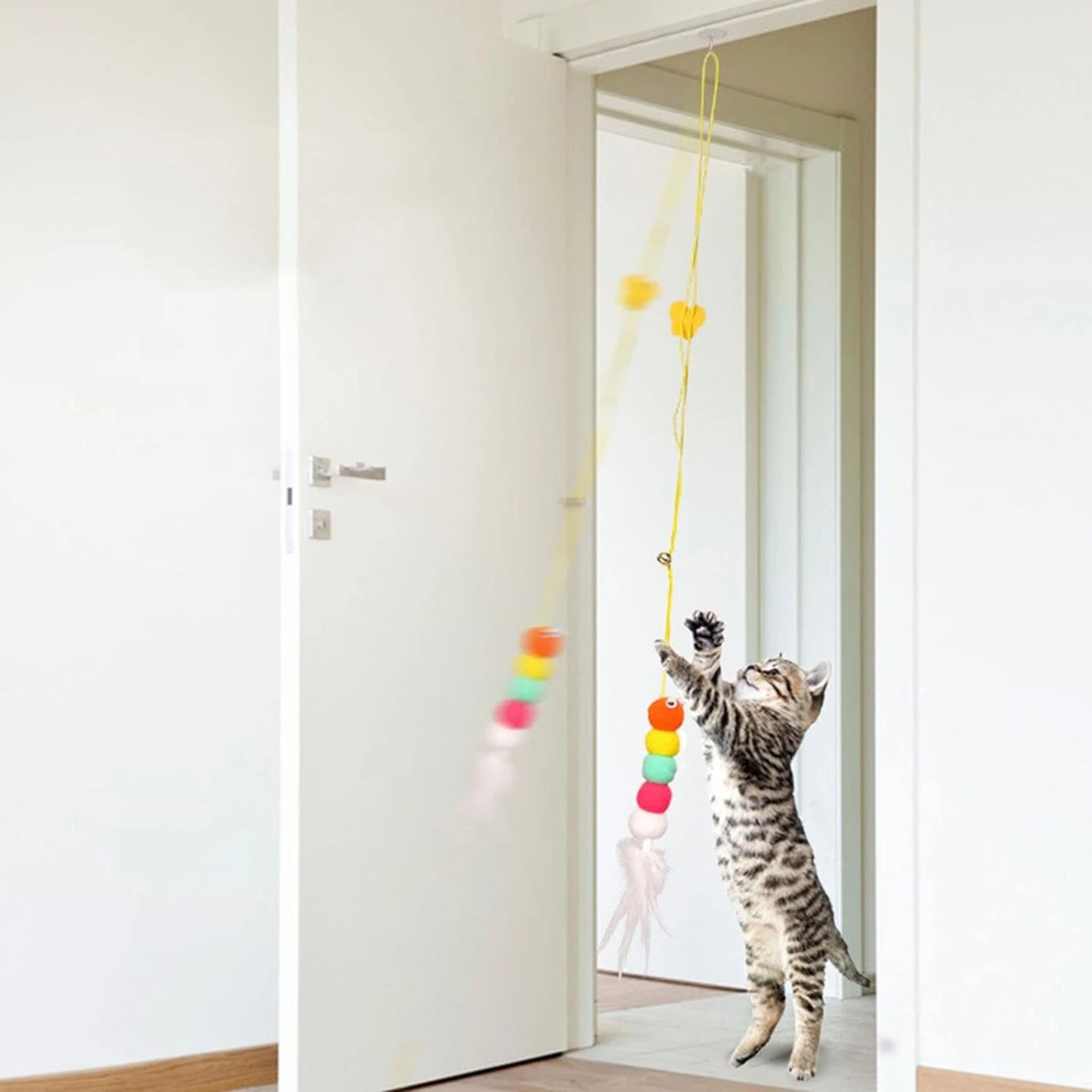 Interactive, Fluffy, Durable Cat Toy Stimulating  Exercising Playful