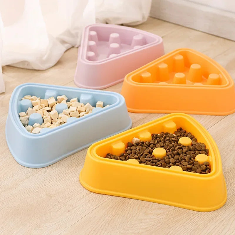 Pet Feeding Dishes Slow Food Bowl Anti-Gulping