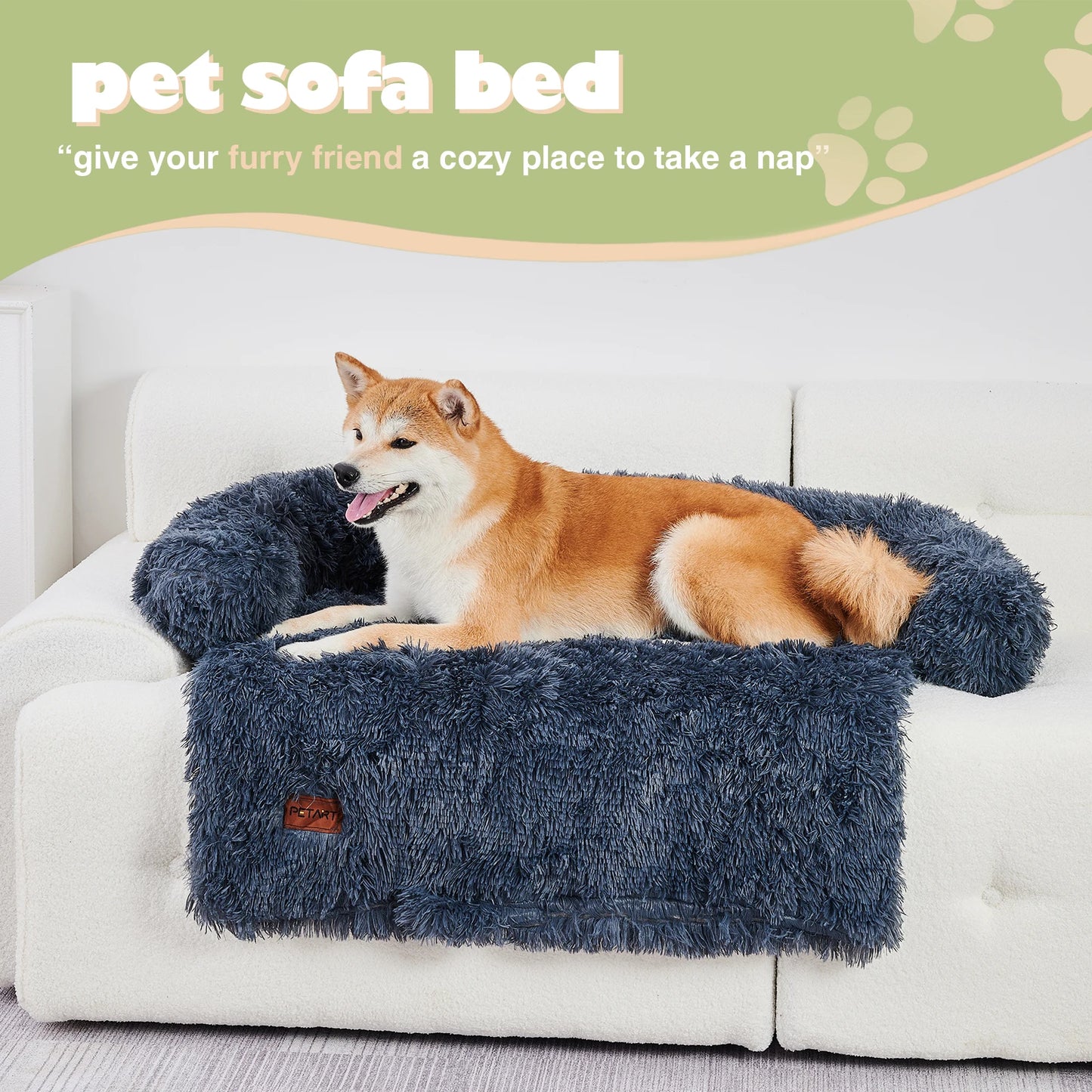 Dog Couch Bed Mat Fluffy Plush