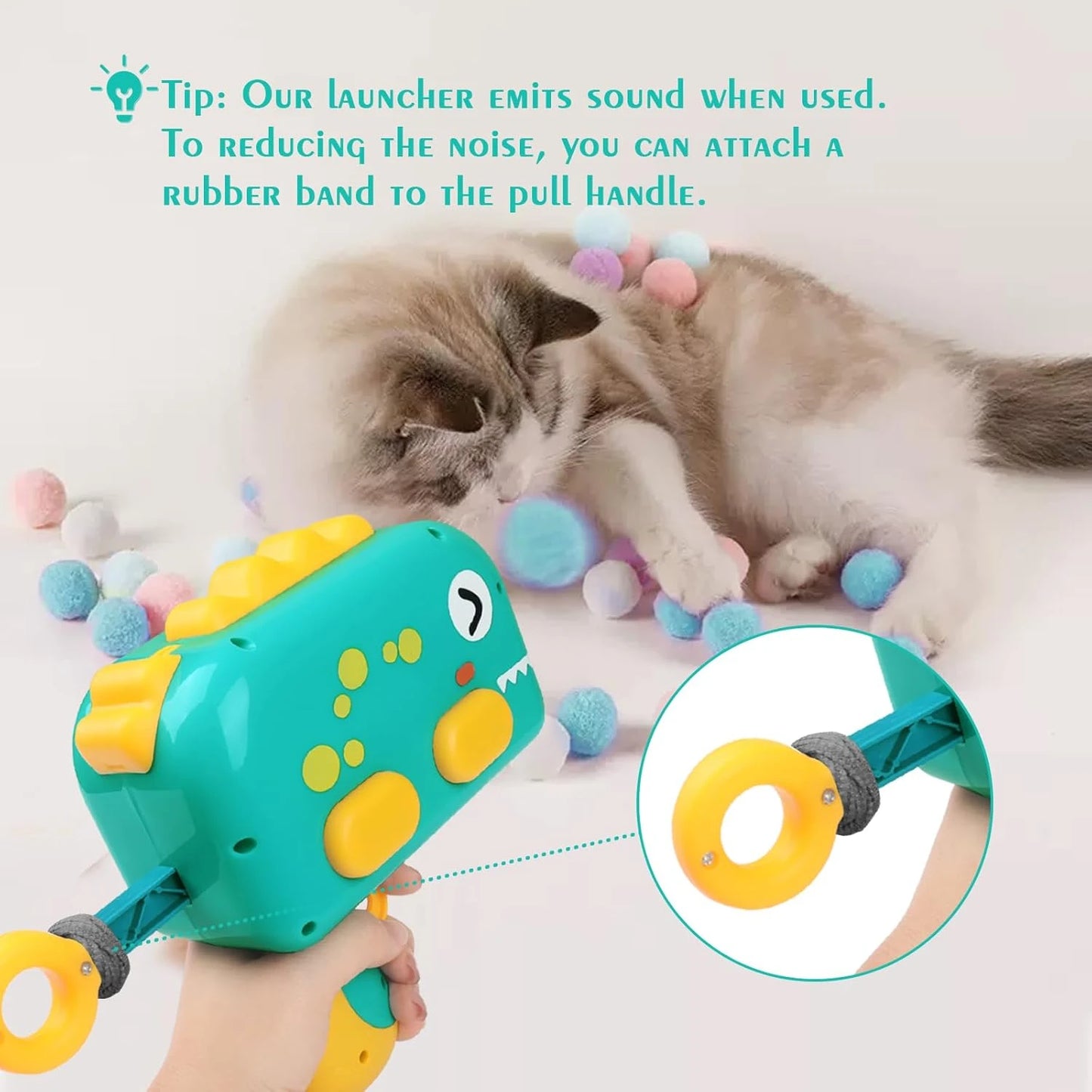 Toys Interactive Sticky Balls Launcher for Cats