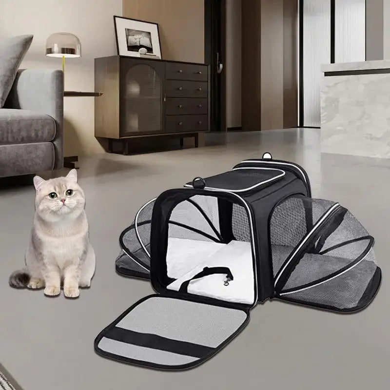 Pet Carrier Bag Single Shoulder Travel Bag Detachable