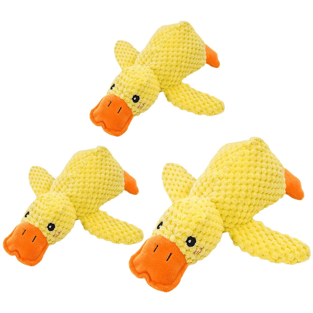 Duck Pet Dog Plush Toy Quacking Sound