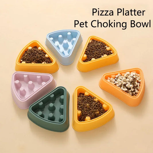 Pet Feeding Dishes Slow Food Bowl Anti-Gulping