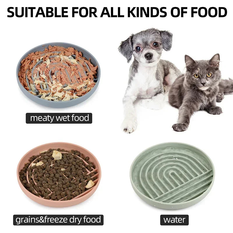 Pet Slow Food Bowl Anti-Knockover Anti-Slip