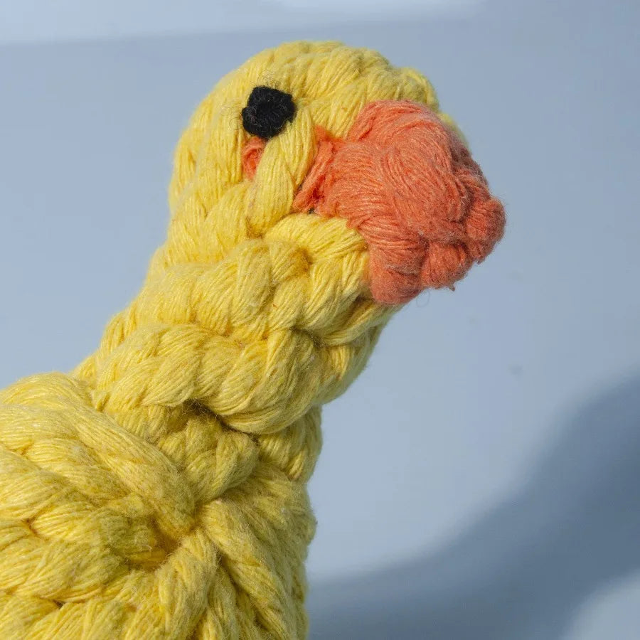 Duck Shaped Pet Knot Toy for Dogs and Cats