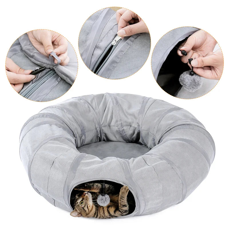 Cat Tunnel Toy Pop Up Bed